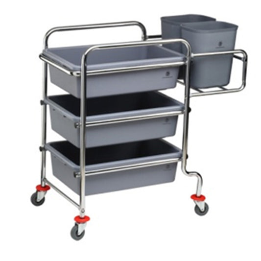 Royality RYG.CT14 Clearence Trolley with 3 Trays and 2 Bins, 87x44x86 cm