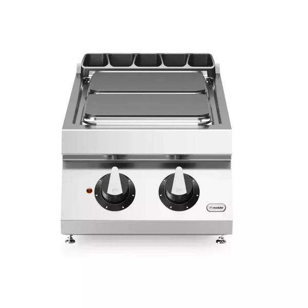 Modular R70/40PCEQ/T Electric Cooking Range, 2 Square Plates, 5.2 kW, 40 x 73 x 28 cm