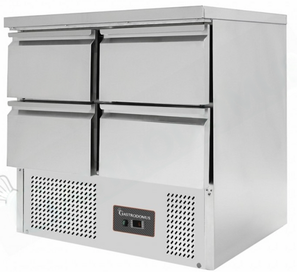 Gastrodomus SA9014D 4 Drawers Work Top Chiller, 282 Liters
