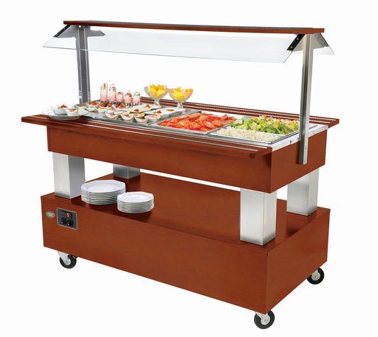 ROLLER GRILL SB40F Refrigerated Salad Bar, 149.5x85.5x140 cm