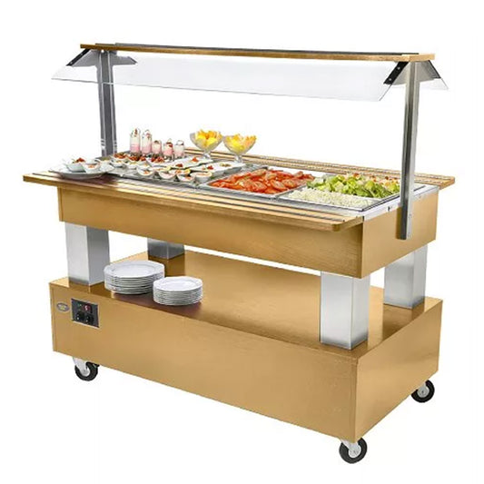 Roller Grill SB40F REFRIGERATED SALAD BAR, 142 x 95 x 137 cm
