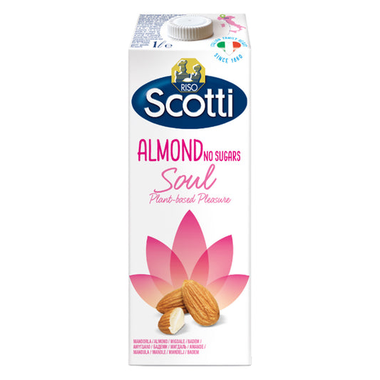 Scotti  Almond Milk No Added Sugars 1ltr, Pack of 10 Pcs
