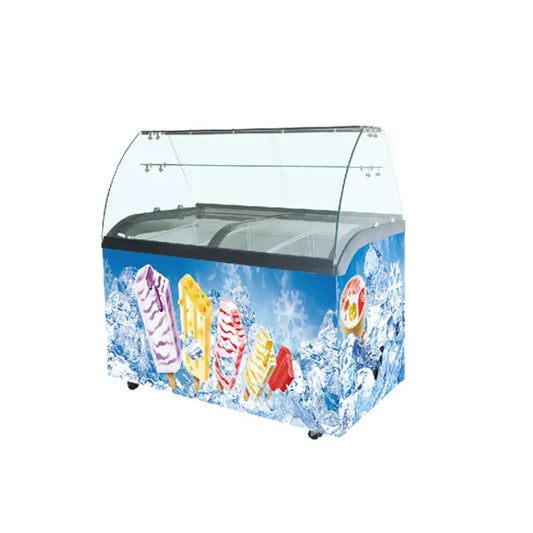 THS Ice Cream Display Freezer, 900 W, 127 x 68 x 85 cm