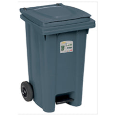 Stefanplast SFH.25706 Iron grey Wheeled bin with Pedal, 120 L