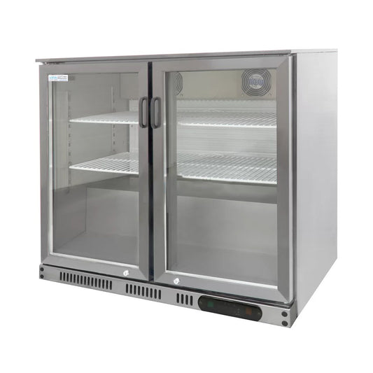 THS SOFBC-2 SS 2 Doors Commercial Bottle Cooler, Stainless Steel, 220 Litres Net Capacity