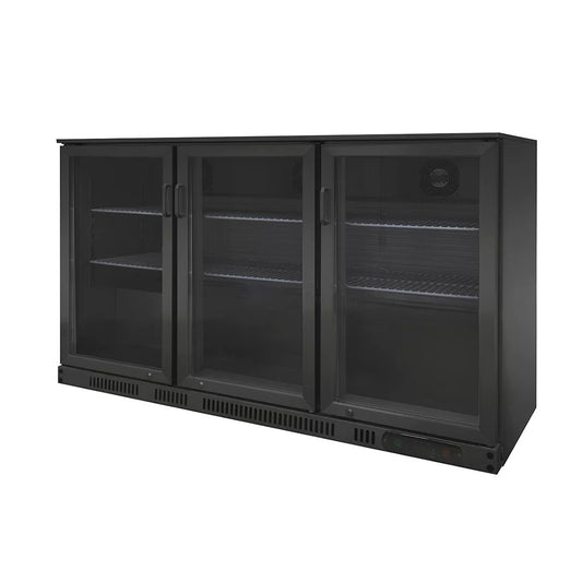 THS SOFBC-3 BS Doors Commercial Bottle Cooler, Black Stainless Steel, 300 Litres Net Capacity, 1 Year Warranty