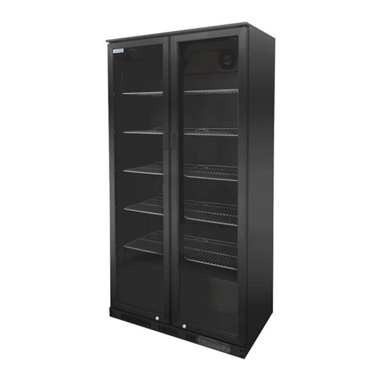 THS SOFBC-UP2 BS Upright 2 Doors Commercial Bottle Cooler, Black Stainless Steel, 528 Litres Net Capacity, 1 Year Warranty