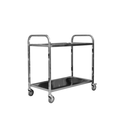 THS SOFST-2S 2 Tier Heavy Duty Stainless Steel Serving Trolley