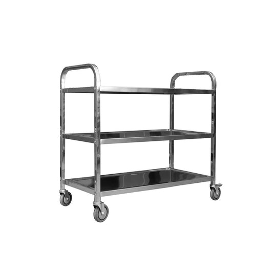 THS SOFST-3S 3 Tier Heavy Duty Stainless Steel Serving Trolley
