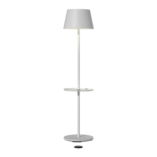 Sompex Garcon outdoor floor lamp, matte finish H105 cm, White