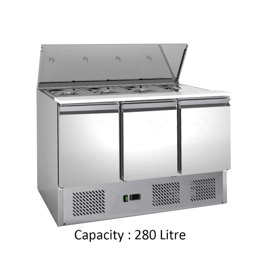 THS Salad Refrigerator, 280 L, 230 W, 136.5 x 70 x 95 cm