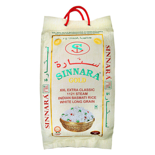 Sinnara Gold XXL1121 Indian Basmati Rice 5 Kg Bag