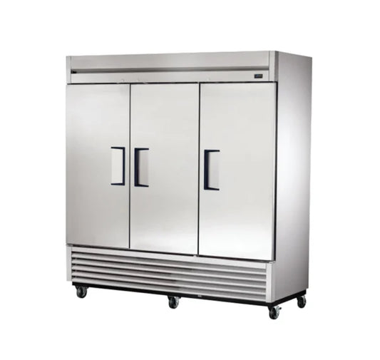 TRUE T-72 Bottom Mount Reach-In Refrigerator 3 Swing Doors, 199x75x202 cm