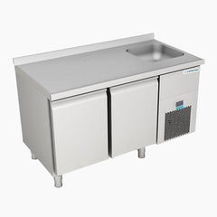 THS TAG270NTV Worktop Chiller 2 Doors With Sink