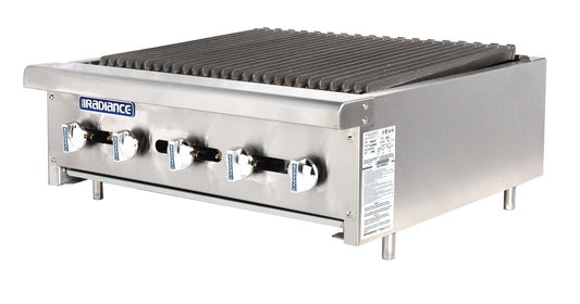 RADIANCE TARB-24 Table Top Radiant Char Broiler Grill 4 Burners, 61x76.2x30.5 cm