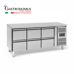 Gastrodomus TAV3160TN 6 Drawers Work Top Chiller, 340 W