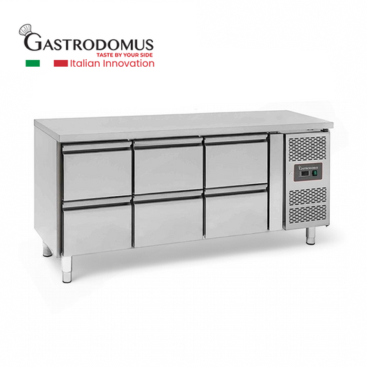 Gastrodomus TAV3160TN 6 Drawers Work Top Chiller, 340 W