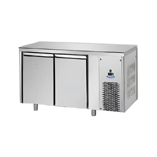 Technodom TF02MIDGNSX 2 Door Work Top Chiller Left Compressor, 310 Liters