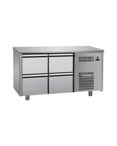 Technodom TF02MIDGN - 22 4 Drawer Work Top Chiller, 310 Liters