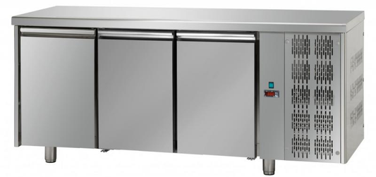 Technodom TF03MIDGN 3 Door Work Top Chiller, 460 Liters
