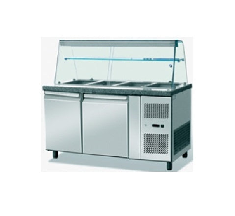 Primo THSA1158 European Style Salad Counter 502L, 153x80x140 cm