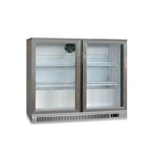 THS Bar Cooler with Two Sliding Doors, 201 L, 92 x 51 x 89.5 cm