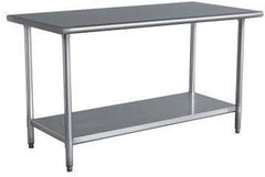 Arex TR616 Stainless Steel Work Table with Bottom Shelf, 160x60x85 cm