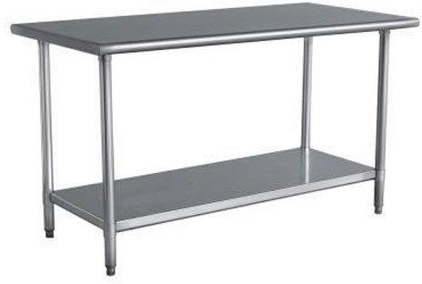 Arex TR616 Stainless Steel Work Table with Bottom Shelf, 160x60x85 cm