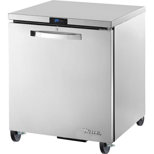 True TUC-27-HC Single Door Undercounter Chiller, 76.6x70.2x75.6 cm