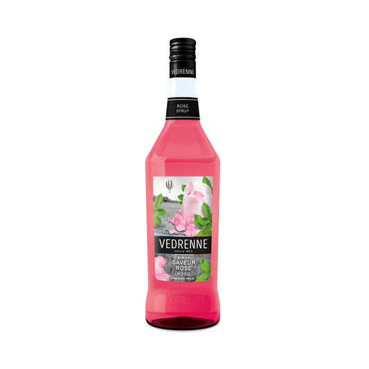 Vedrenne Rose Flavour Syrup - 6 x 1 Liter Pack