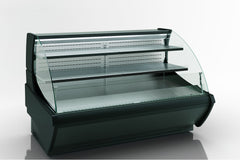Docriluc VEP-9-20CC Double Curved Glass Refrigerated Display Cabinet 2 Shelves 3 Doors, 202.5x94x132 cm
