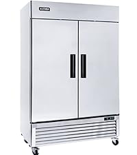 Primo VIR-49L2 Stainless Steel Two Door Upright Chiller, 138x84x213 cm