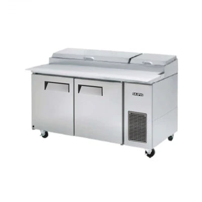 Primo VIRS-67 Stainless Steel Two Door Salad Prep Chiller 9 GN Pans, 170x84x103.5 cm
