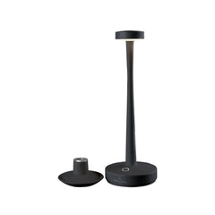 Villeroy & Boch Aarhus table lamp with candle holder, H30 cm, Black, Single Light
