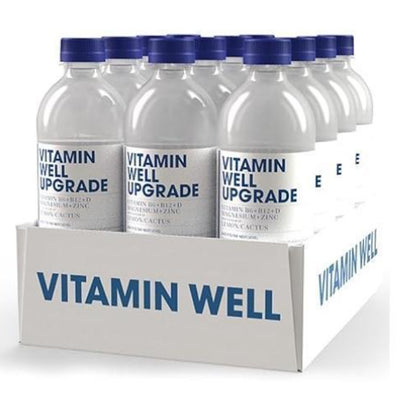 Vitamin Well Upgrade Lemon/Cactus Vitamin B12 + D Magnesium + Zinc, 500ML, Pack of 12pcs