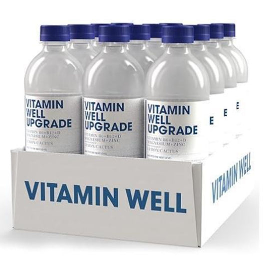 Vitamin Well Upgrade Lemon/Cactus Vitamin B12 + D Magnesium + Zinc, 500ML, Pack of 12pcs