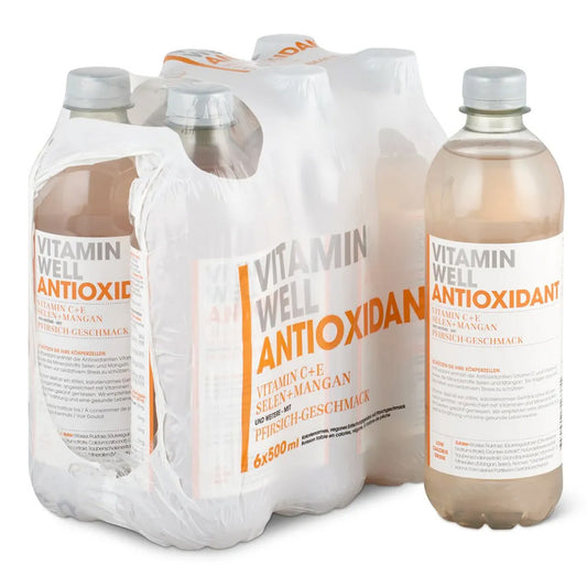 Vitamin Well Anti-Oxidant Peach Drink, 500 ml, Pack of 12pcs