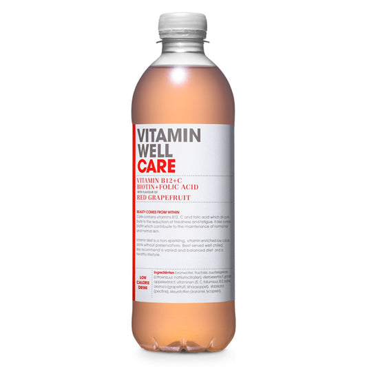 Vitamin Well Care Red Grapefruit Vitamin B12 + Zinc + Biotin + Folic Acid, 500ML, Pack of 12pcs