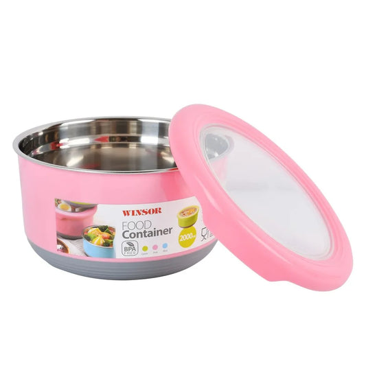 WINSOR WFC420-P S/S FOOD CONTAINER 420 ML - PINK