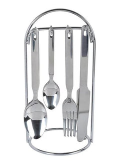 Winsor Stainless Steel With Metal Stand, Set of 24