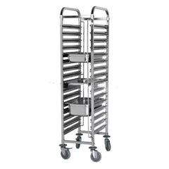 THS X1305 Stainless Steel Single-Line GN Pan Trolley