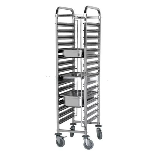 THS X1305 Stainless Steel Single-Line GN Pan Trolley