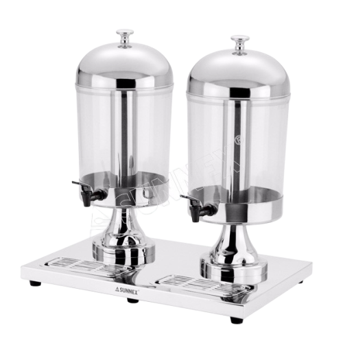 Sunnex X33688TX2 Double Juice Dispenser 8x2 Litre, 52x36x55 cm
