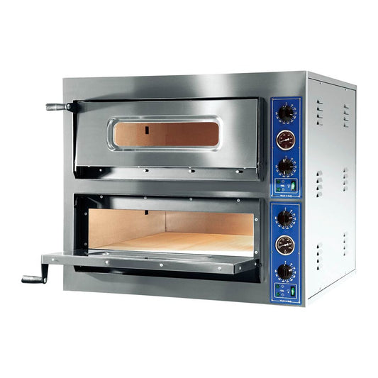 GGF X44/30 Inox Double Deck Pizza Oven 4+4, 90x73.5x75 cm
