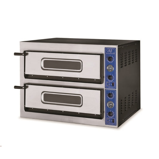 GGF X44/36 Inox Double Deck Pizza Oven 4+4, 10.1x85x75 cm