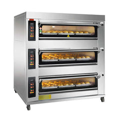 Southstar YXD-90CI Electric Deck Oven 3 Deck 9 Trays, 165x88.5x158cm