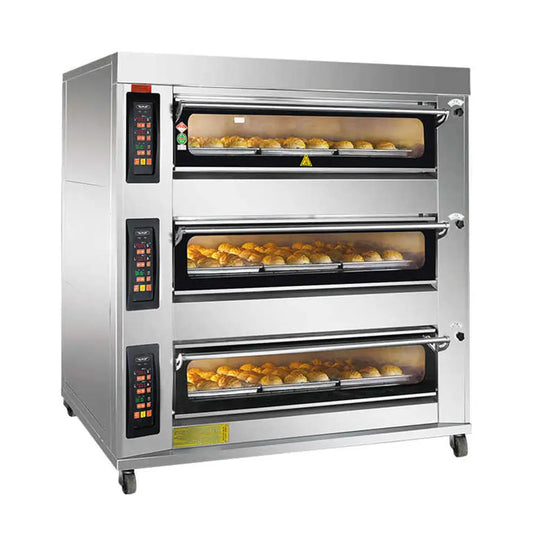 Southstar YXD-90CI Electric Deck Oven 3 Deck 9 Trays, 165x88.5x158cm
