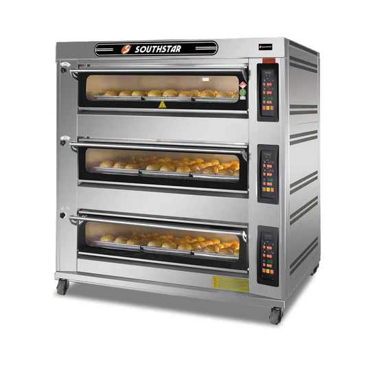 Southstar YXY-90AI Gas Deck Oven 3 Deck 9 Trays, 182x100x180cm