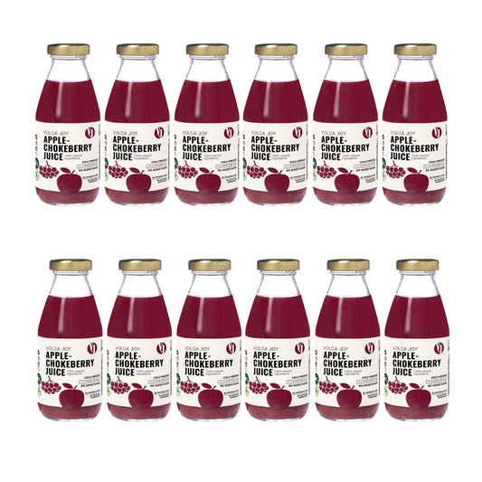 Volga Joy 4610226001642 Apple & Chokeberry Juice 300ml, Pack of 12/Box