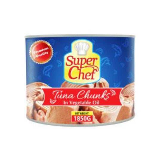 Super Chef Tuna Chunk In Vegetable Oil 6 x 1850g - HorecaStore